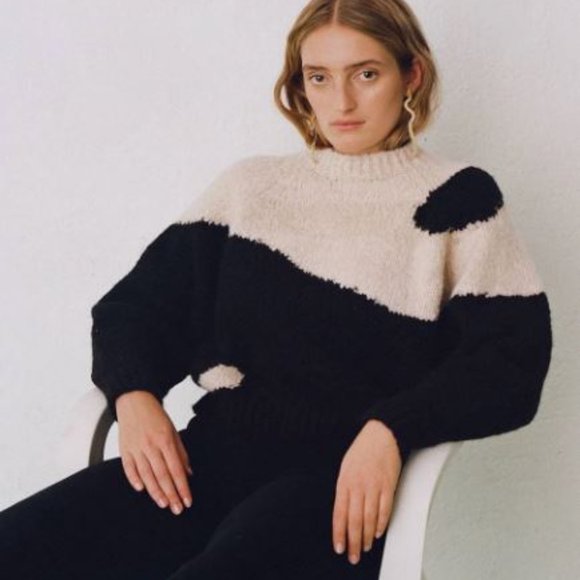 Paloma Wool Sweaters | Paloma Wool Yin Yang Sweater | Color: Black/White - Picture 2 of 8